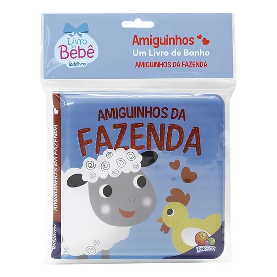 Amiguinhos - Um Livro de Banho: Amiguinhos da Fazenda, de Belli, Roberto. Editorial Todolivro Distribuidora Ltda. em português, 2020