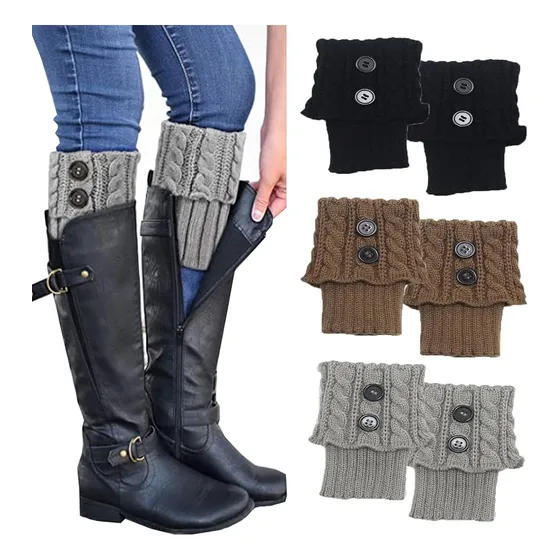 Calentadores Piernas Super Calentitos Oferta ( Leer) Gris Lana Standard