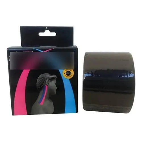Bandagem Elástica Aktive Sport Fita Kinésio - Aktive Tape Cor Preto