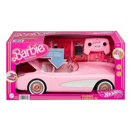 Hot Wheels Carro Corvette Barbie The Movie Control Remoto