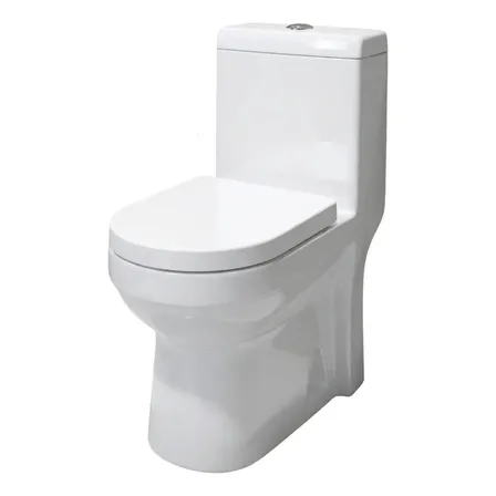 Vaso Sanitário Monobloco Privada Com Caixa Acoplada Branco Brilhante