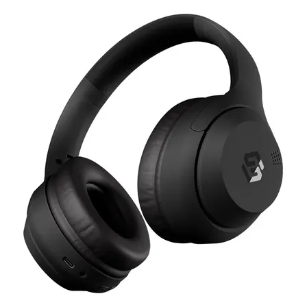 Audífonos Bluetooth Sleve One Over Ear Gps Integrado App Customax 45h Ipx5 Resistente Agua Bluetooth 5.4 Negro