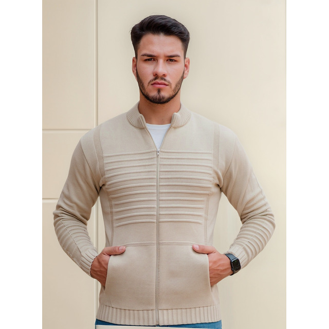 Casaco Sueter Masculino Lã Com Zíper Trico Blusa De Frio Casaco Sueter Masculino Lã Com Zíper Trico Blusa De Frio