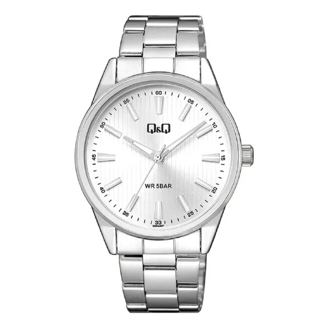 Reloj Análogo Q&q Qz94j Resistente Al Agua  Color Blanco