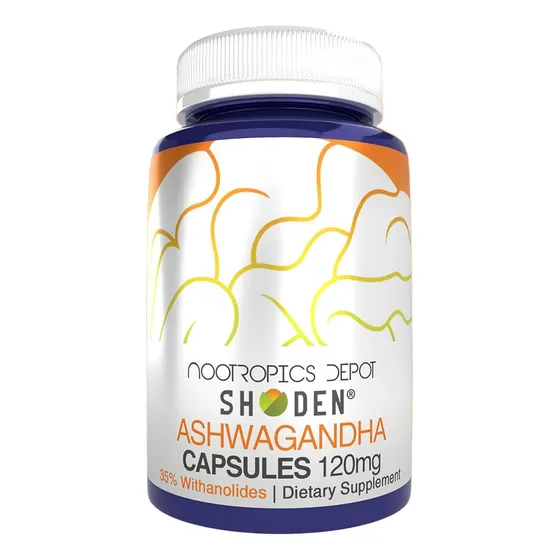 Suplemento Nootropics Ashwagandha 120mg 90 Capsulas Sabor Sin Sabor