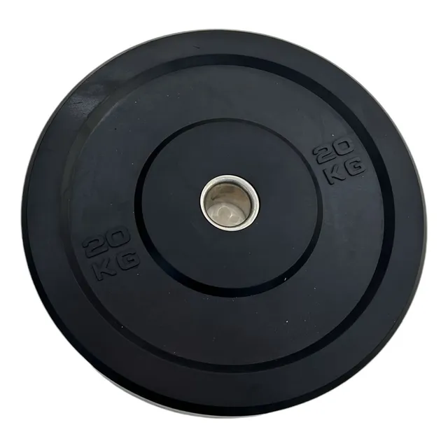 Disco Profesional Barra Olimpica 20 Kg Negra