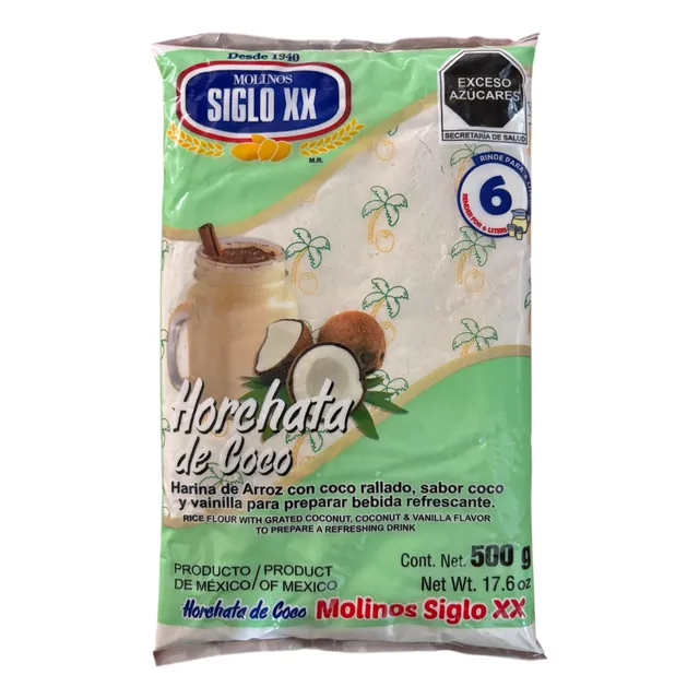 Harina Horchata De Coco Natural Molinos Siglo Xx Rinde 6 Lts