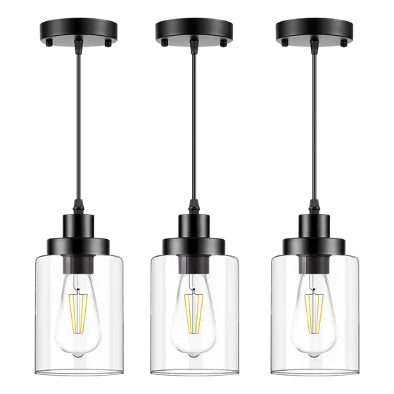 Iluminación Colgante Moderna, 3 Accesorios Ajustables