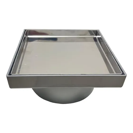 Desague 20x20 Vista Dual Porcel/inox. Acuadual Baño Me