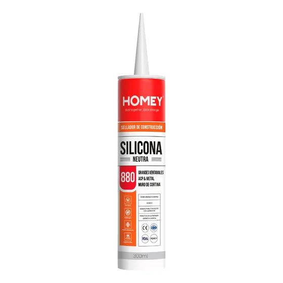 Silicona Neutra 880 300ml Homey Transparente