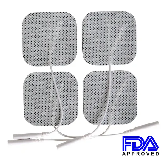 4 Almohadillas Parches Autoadhesivo Electrodo Tens Ems 5x5cm