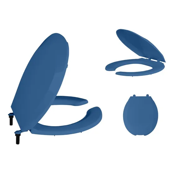 Asiento Para Wc Mod 91 Redondo Reforzado Vicar Azul Colonial