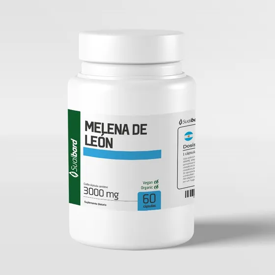 Melena Leon 3000 Mg Cap X 6o Erinaceus Hericium Adaptogeno