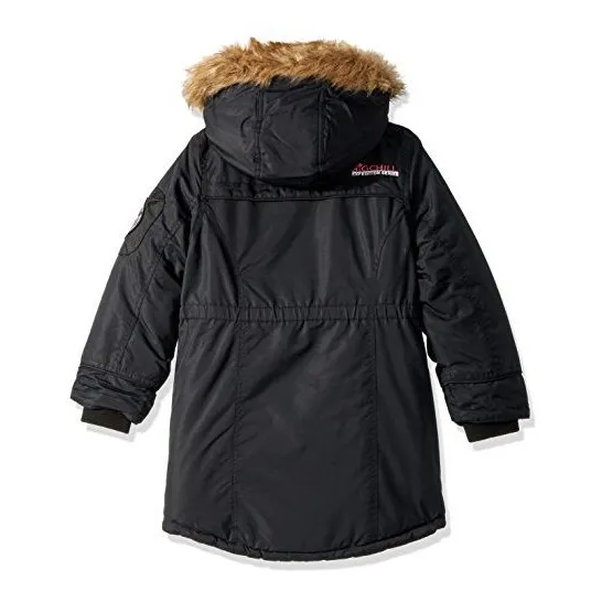 Escalofrio Girls 'con Forro Sherpa Chamarra Larga
