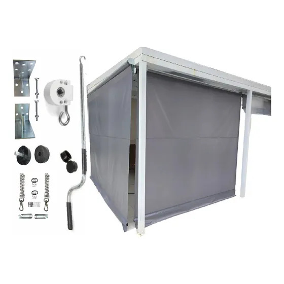 Toldo Retrátil Vertical P/ Janela E Porta 1,30x2,70m Kit