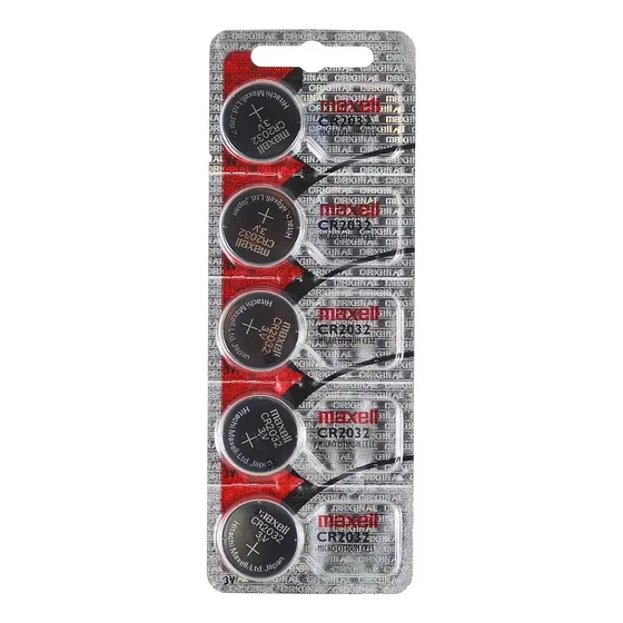 Pila Maxell Cr2032 Voltaje 3v Batería De Litio - Pack X5 | Cuotas sin interés