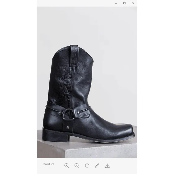 Bota Masculina Retrô De Salto Baixo Com Fivela Martens