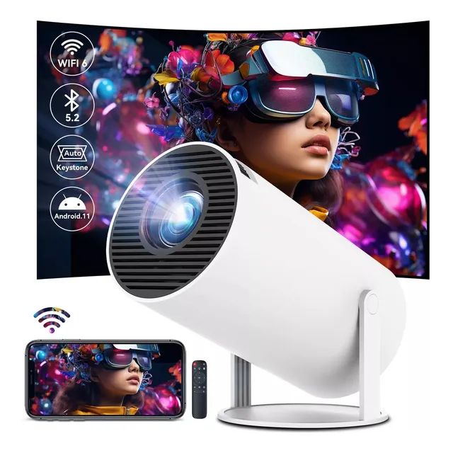 Proyector Profesional 4k Android 8000lm Led 1080p Hy300 Pro