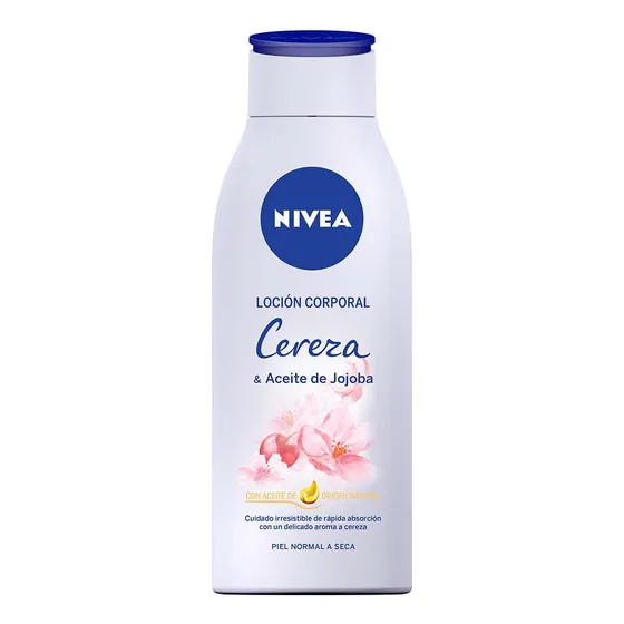 Loción Corporal Nivea Cereza Y Aceite De Jojoba X 400 Ml