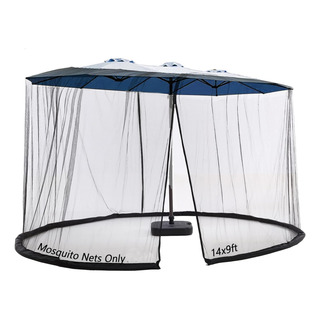 Mosquitera Para Sombrilla De Patio De 4/4.3/4.6 Metros, Dobl Mosquitera Para Sombrilla De Patio De 4/4.3/4.6 Metros, Dobl