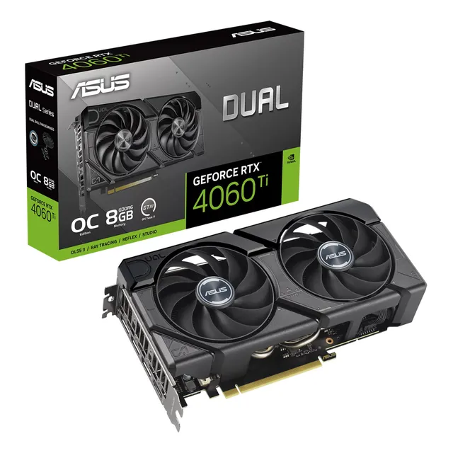 Tarjeta De Video Asus Dual Geforce Rtx 4060 Ti Evo Oc Edition 8gb Gddr6 Dual-rtx4060ti-o8g-evo