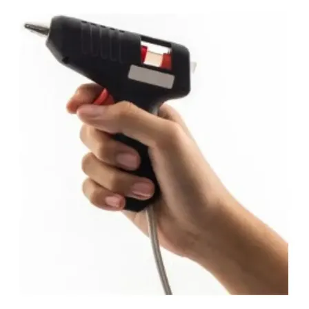 Pistola Cola Quente Bivolt 20w Profissional Bico Fino Bastão Branco