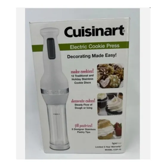 Electric Cookie Press Cuisinart. Prensa Electrica P/galletas