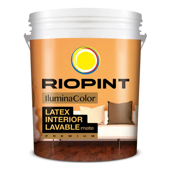 Pintura Látex Interior Lavable Mate Premium Riopint X4 Blanco Mate