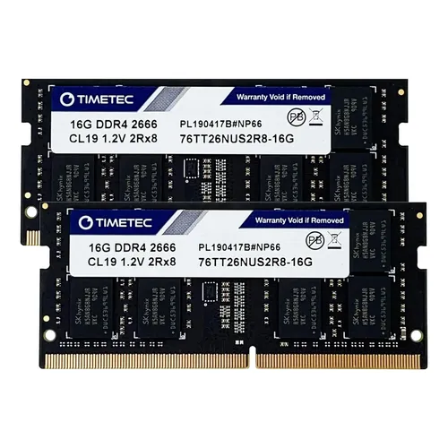 Memória RAM DDR4 SODIMM Timetec 16GB 2666MHz Para Notebook
