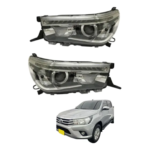 Faros Toyota Hilux Revo 2018 2019 2020 Ojos De Angel Depo