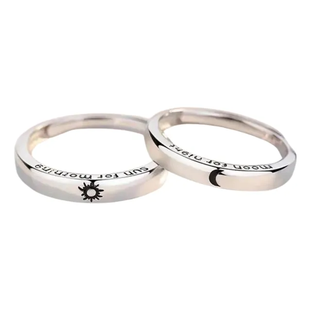 Anillos Pareja Amistad Luna Y Sol Enamorados Otec