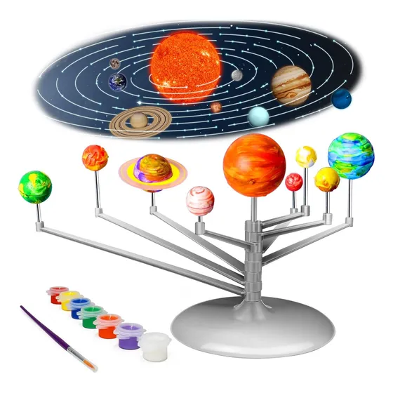 Juego De Ciencia Sistema Solar Planetario Pintar Planetas