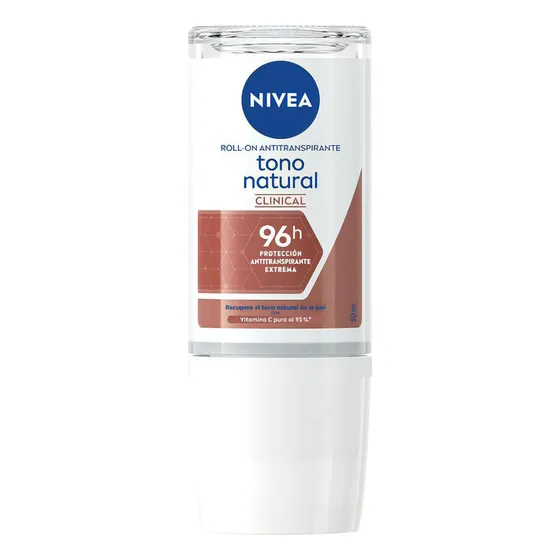 "Desodorante Nivea Clinical Tono Natural Roll-on 50 ml "