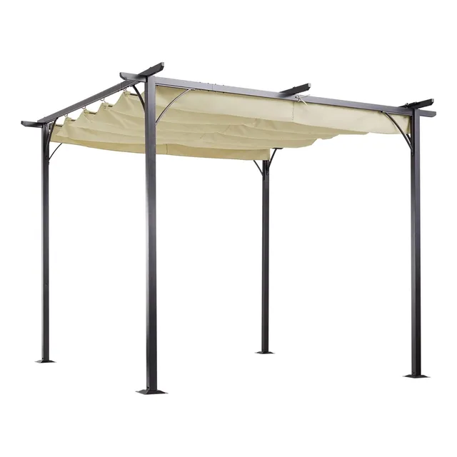 Gazebo Carpa Kisko Con Toldo Retractil