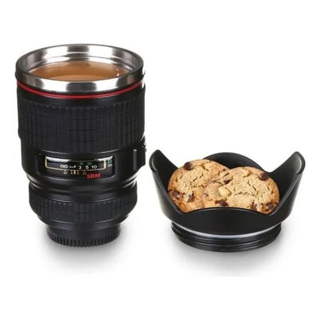 Jarro Térmico Diseño Lente Fotográfico Mug