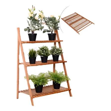 Floreira De Madeira Dobrável 3 Alturas #orquídeas #suculenta Madeirada