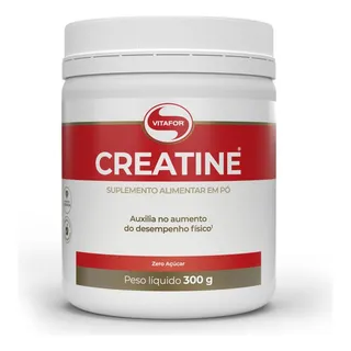 Creatina Creatine Monohidratada Pura - 300g - Vitafor Sabor Sem Sabor Creatina Creatine Monohidratada Pura - 300g - Vitafor Sabor Sem Sabor