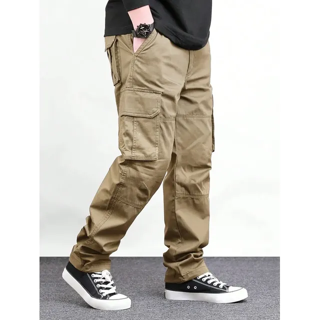 Pantalones Cargo Táctico Para Hombre Con Bolsillos Shein