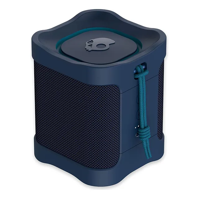 Skullcandy Terrain Mini Bocina Inalámbrica Bluetooth Bocina Impermeable IPX7 Autonomía de batería de 14 Horas Correa de Nailon Color Azul Marino
