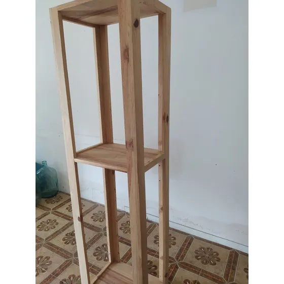 Vitrina Exhibidor Vertical De Madera De Pino Nuevo 