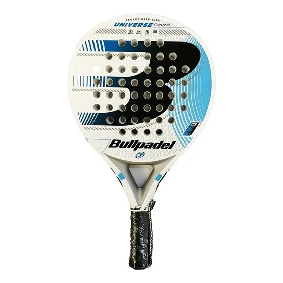 Paleta de Padel Bullpadel Universe Control Foam 2021 | Color blanco y azul