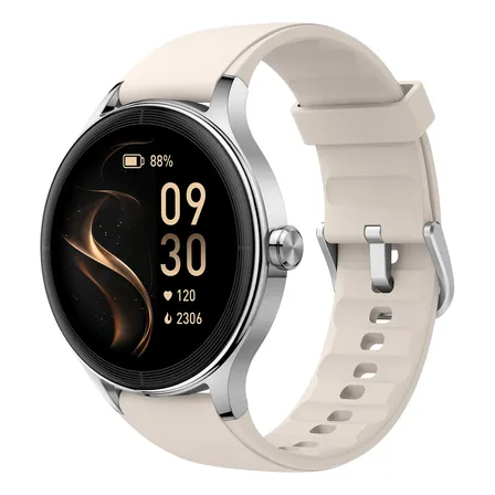 Smartwatch De Fêmea Fb046 Ia Moda Lcd Ip68 100+ Esporte Bege 1 1#