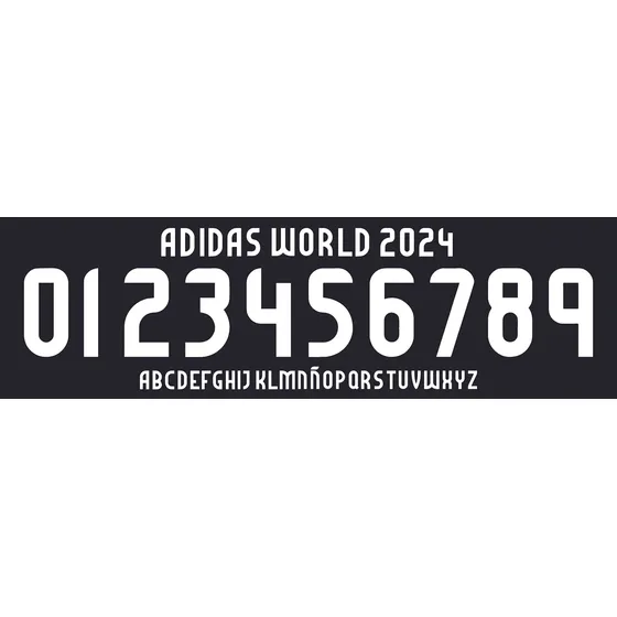 Tipografia Oficial adidas 2024