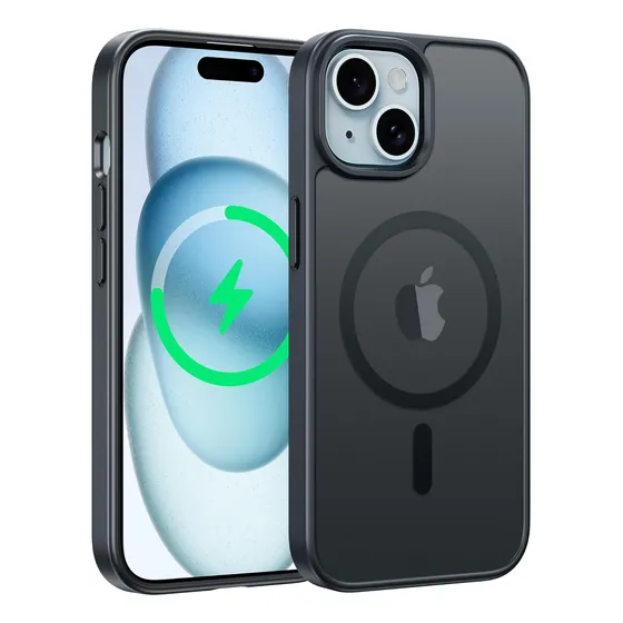 Funda Para iPhone 15-15,5cm Diseño Mate Y Transparente.