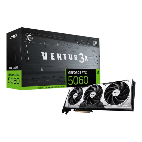 Placa De Video Nvidia Geforce Msi Rtx 5060 Ventus 3x Oc 8gb Gddr7 Dlss4