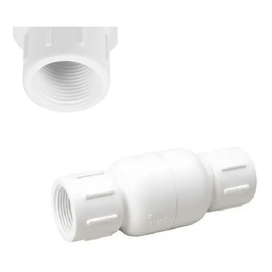 5 Válvulas Retención 1   Pvc Roscarcheckantirretornovertical