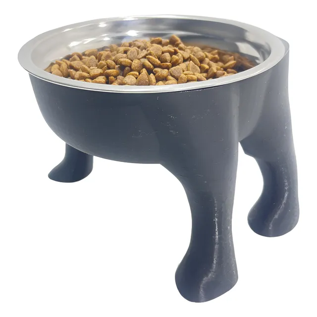 Petcrows Bebedero/comedero Elevado 15 Cm Alto 600 Ml Medium