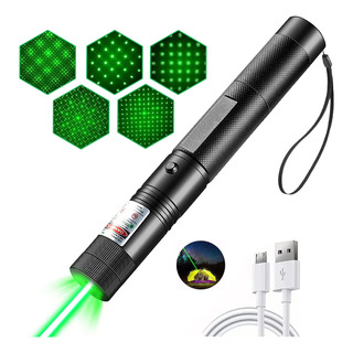 Puntero Láser Verde Proyector Con Carga Usb Recargable 15km Puntero Láser Verde Proyector Con Carga Usb Recargable 15km