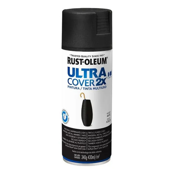 Rust Oleum Uc Ultra Cover 2x Negro Mate 340g