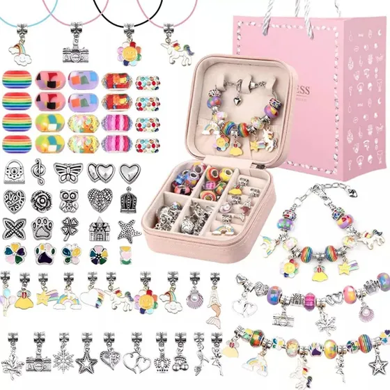 Tzawhst Diy Pulsera Haciendo Set,kit De Pulsera De 66 Piezas